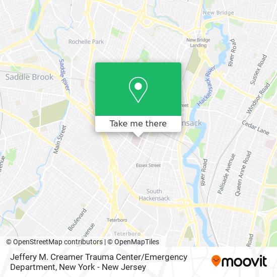 Mapa de Jeffery M. Creamer Trauma Center / Emergency Department