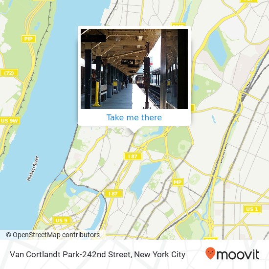 Mapa de Van Cortlandt Park-242nd Street