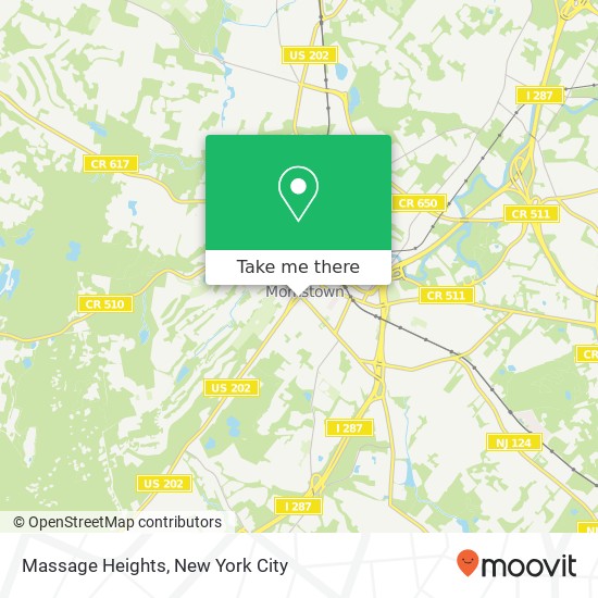 Massage Heights map