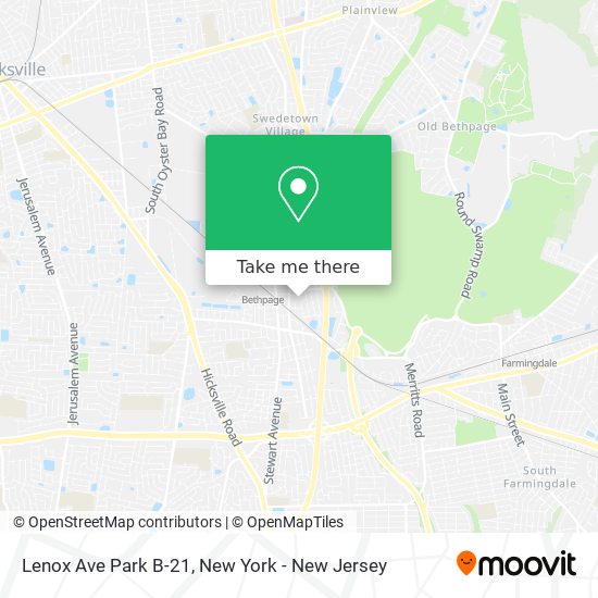 Mapa de Lenox Ave Park B-21