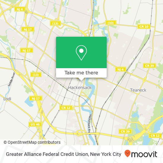 Greater Alliance Federal Credit Union map