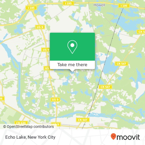 Echo Lake map
