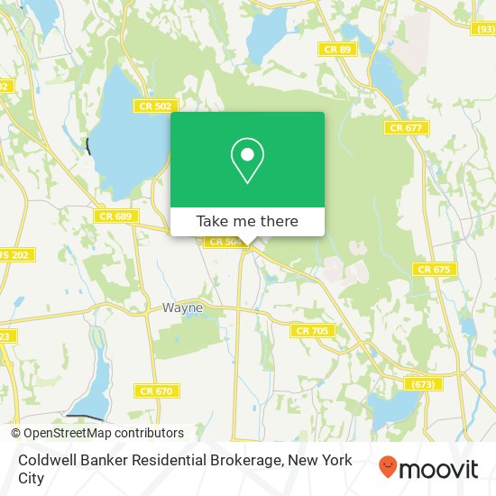 Mapa de Coldwell Banker Residential Brokerage