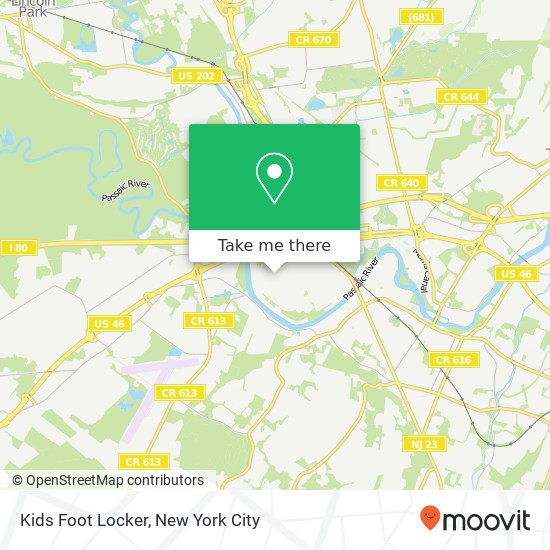 Kids Foot Locker map