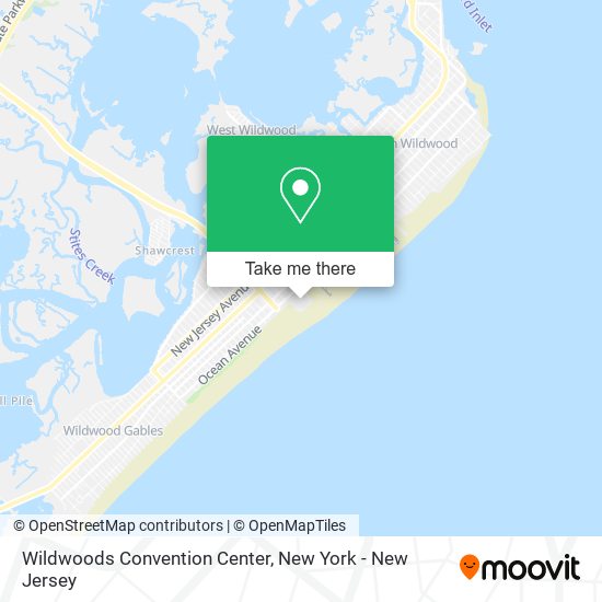 Wildwoods Convention Center map
