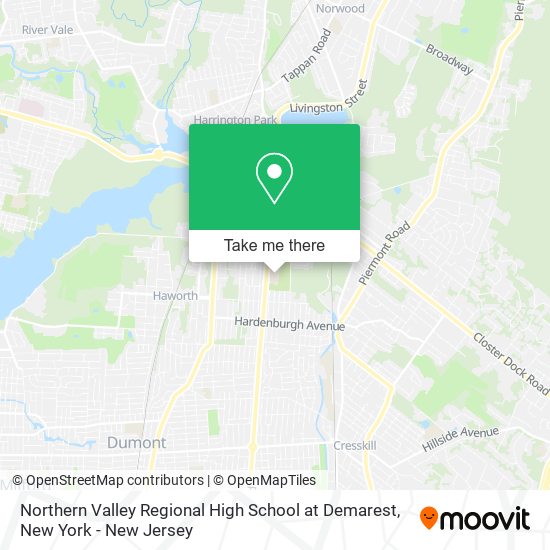 Northern Valley Regional High School at Demarest map