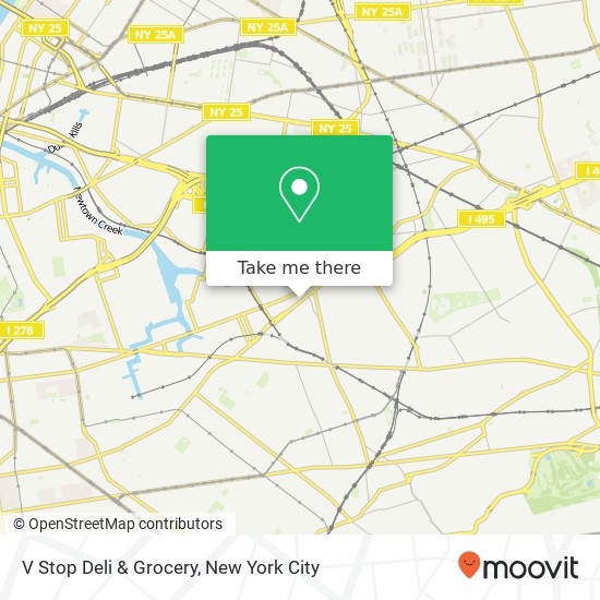 V Stop Deli & Grocery map