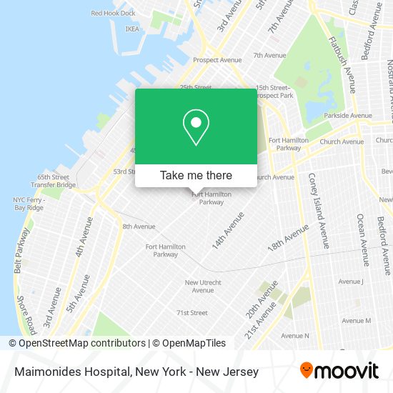 Maimonides Hospital map