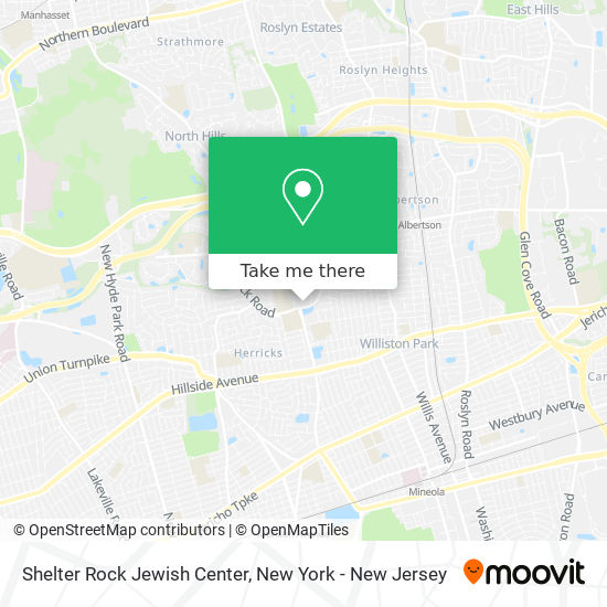 Mapa de Shelter Rock Jewish Center