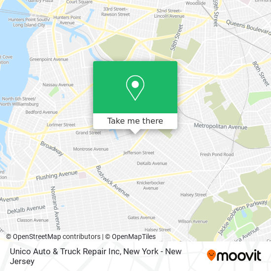 Unico Auto & Truck Repair Inc map
