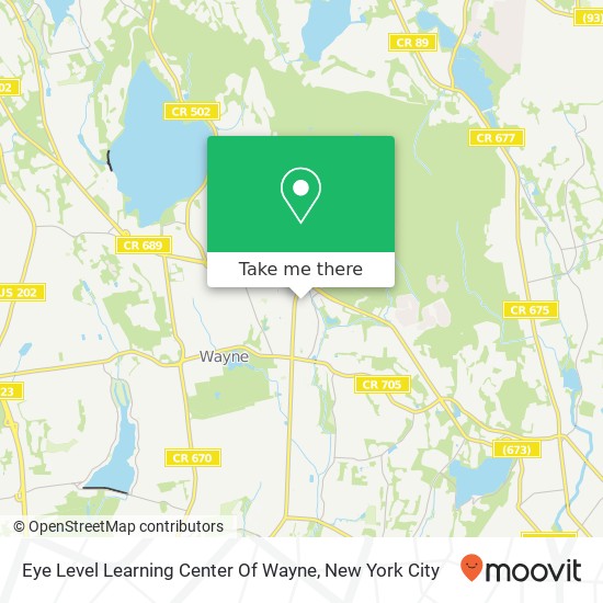 Mapa de Eye Level Learning Center Of Wayne