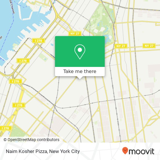 Naim Kosher Pizza map