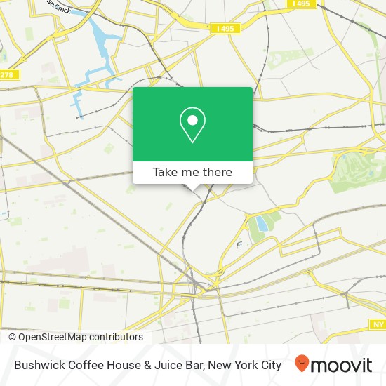 Bushwick Coffee House & Juice Bar map