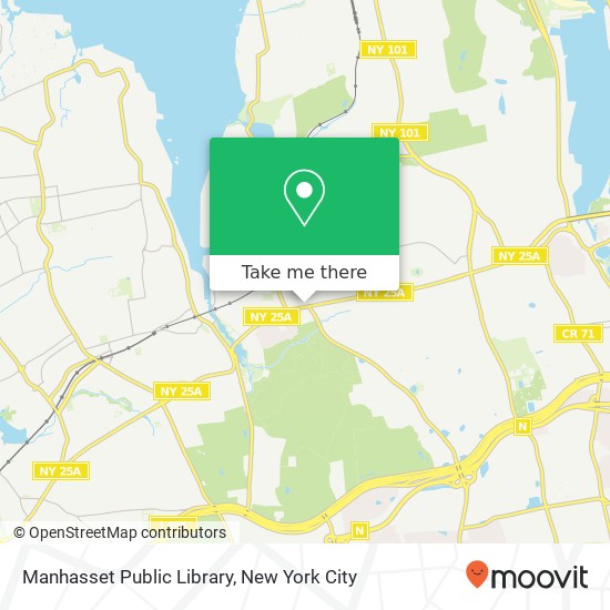 Manhasset Public Library map