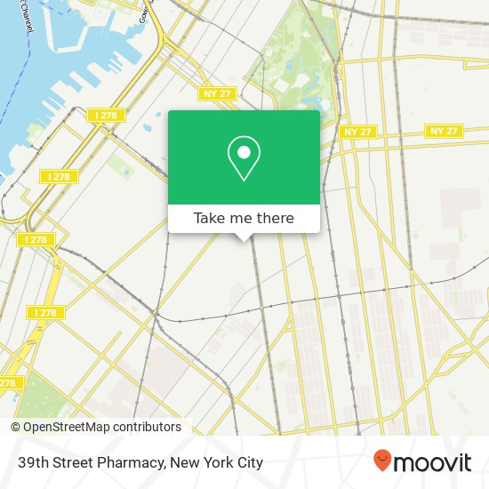 Mapa de 39th Street Pharmacy