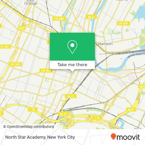 Mapa de North Star Academy