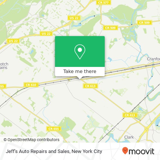 Jeff's Auto Repairs and Sales map