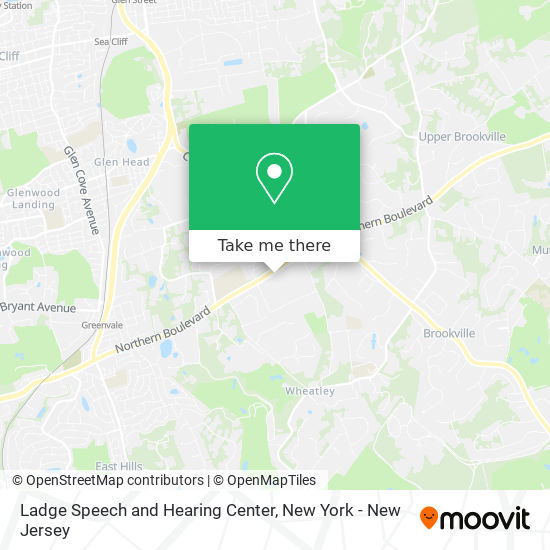 Mapa de Ladge Speech and Hearing Center