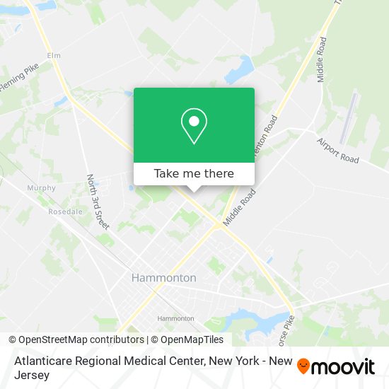 Mapa de Atlanticare Regional Medical Center