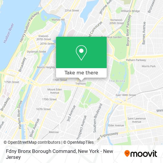 Fdny Bronx Borough Command map