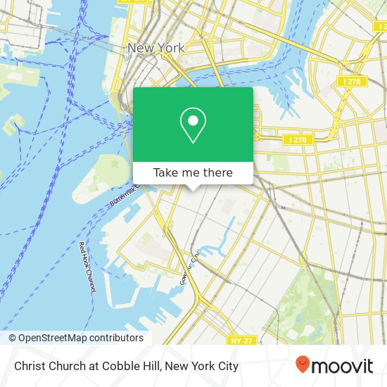 Mapa de Christ Church at Cobble Hill