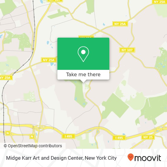 Mapa de Midge Karr Art and Design Center