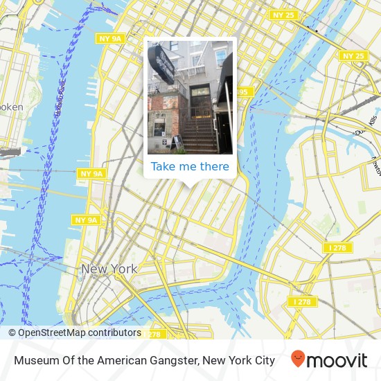 Museum Of the American Gangster map