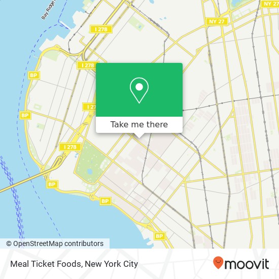 Mapa de Meal Ticket Foods