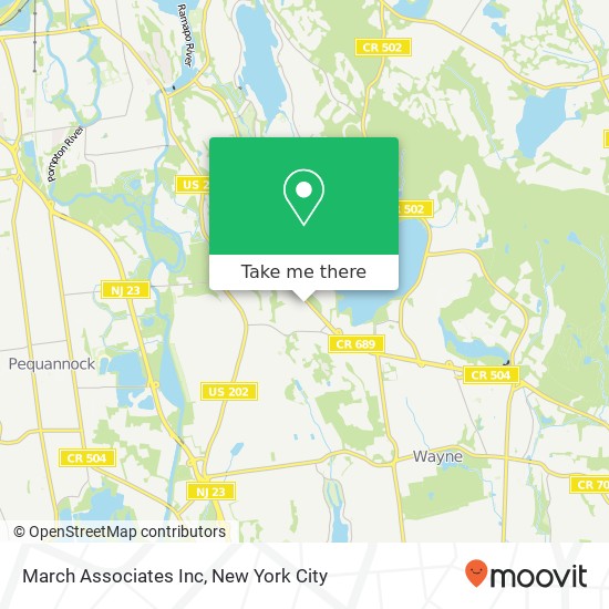 March Associates Inc map