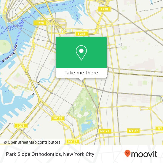 Park Slope Orthodontics map