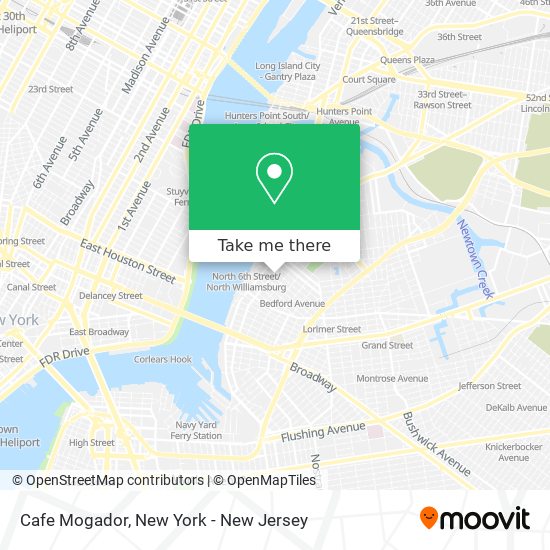 Cafe Mogador map