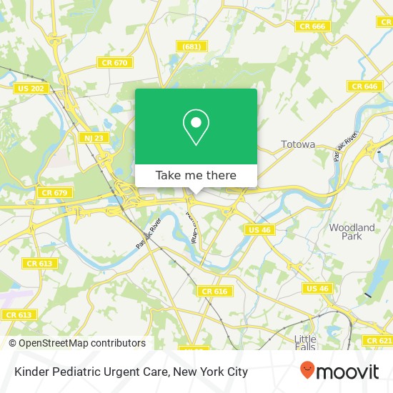 Kinder Pediatric Urgent Care map