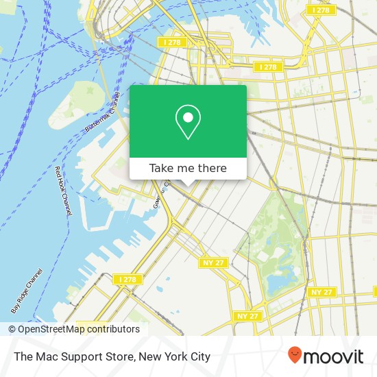 The Mac Support Store map