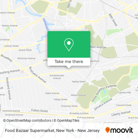 Mapa de Food Bazaar Supermarket