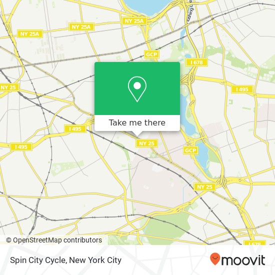 Spin City Cycle map