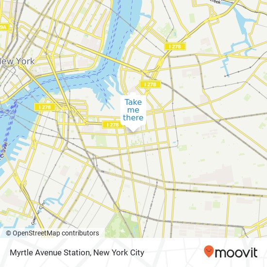 Myrtle Avenue Station map