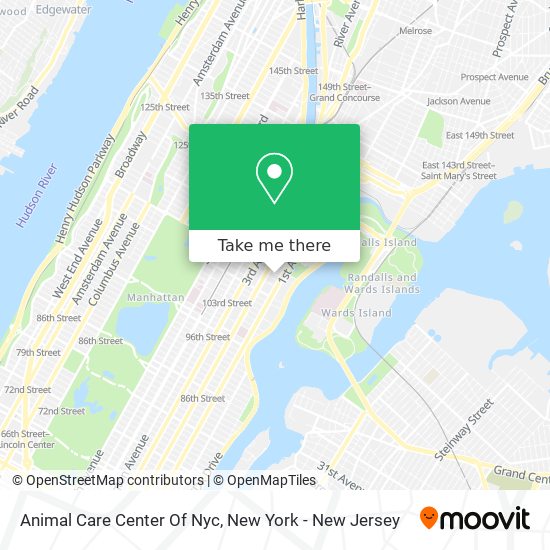 Mapa de Animal Care Center Of Nyc