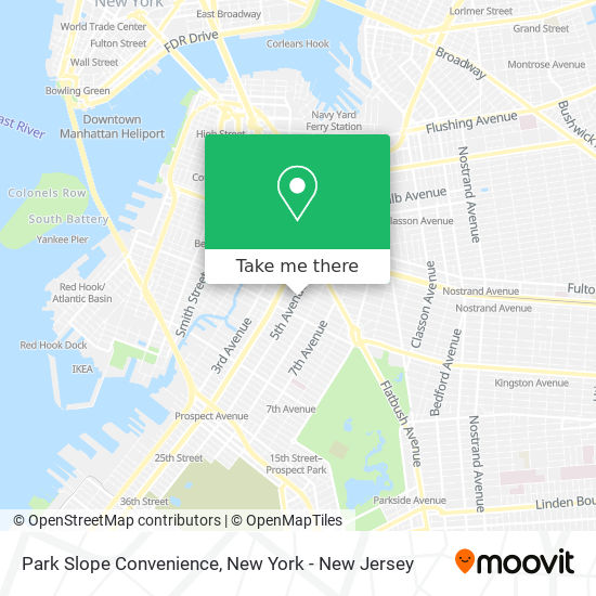 Mapa de Park Slope Convenience