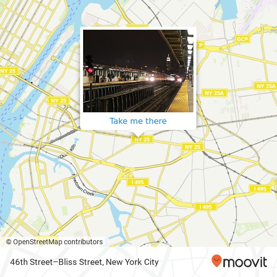 Mapa de 46th Street–Bliss Street