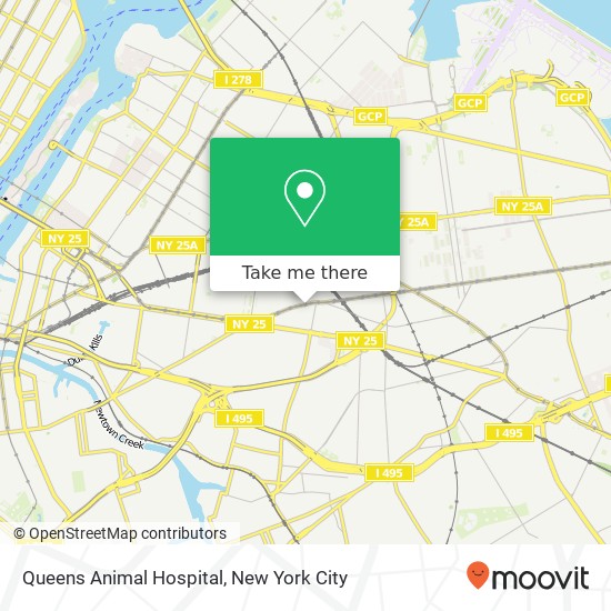 Mapa de Queens Animal Hospital