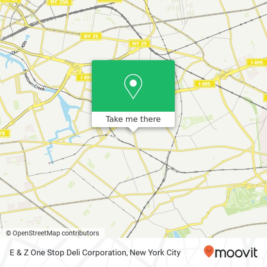 Mapa de E & Z One Stop Deli Corporation