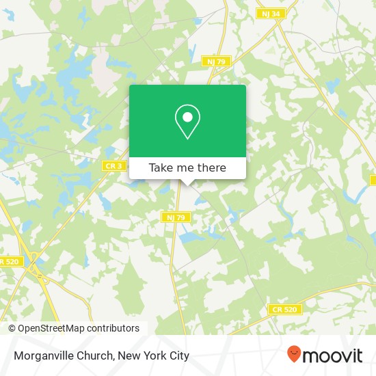 Morganville Church map