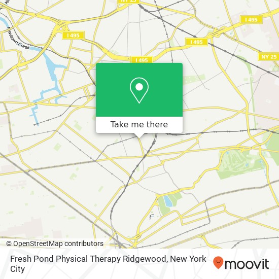 Mapa de Fresh Pond Physical Therapy Ridgewood