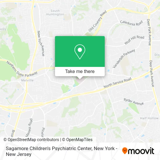 Sagamore Children's Psychiatric Center map