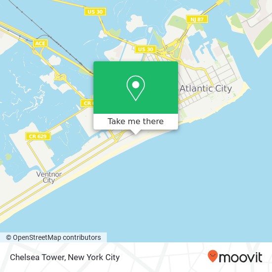 Mapa de Chelsea Tower