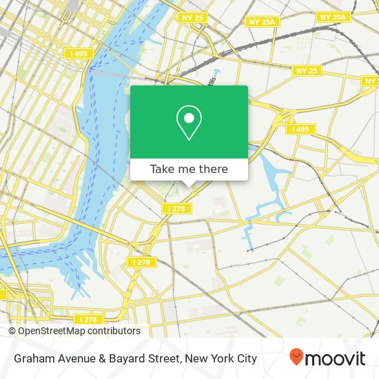 Mapa de Graham Avenue & Bayard Street