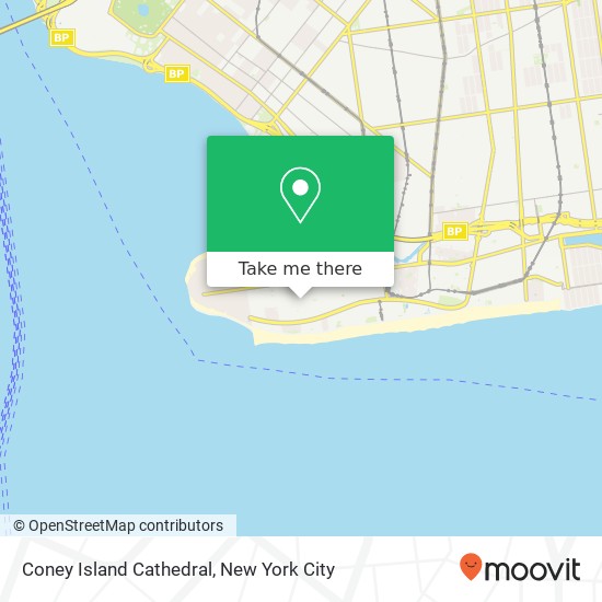 Coney Island Cathedral map