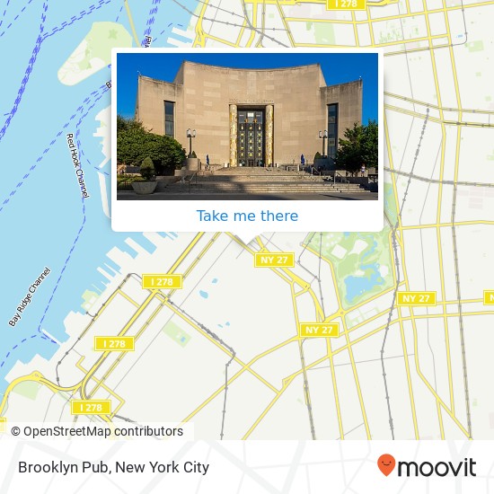 Brooklyn Pub map