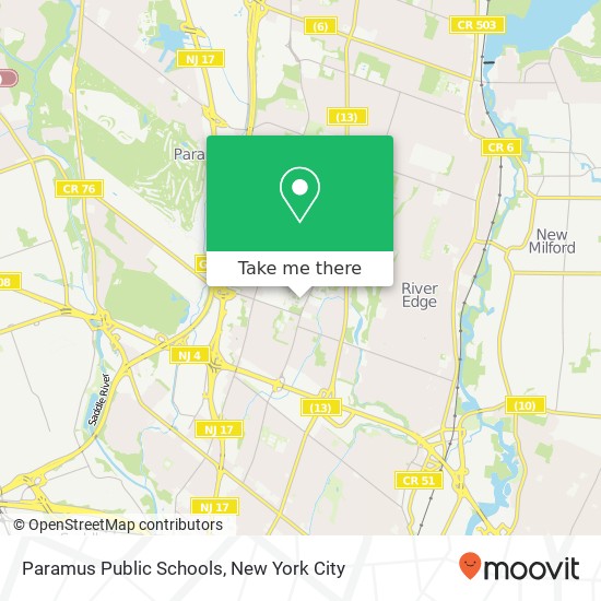 Paramus Public Schools map