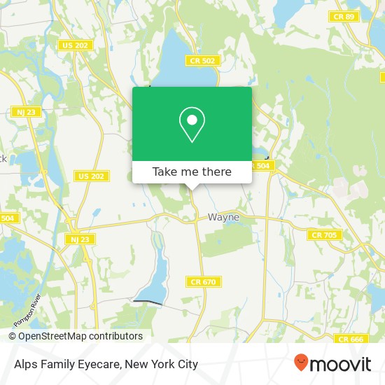 Alps Family Eyecare map